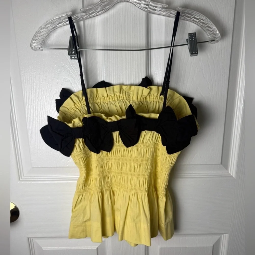 Damson Madder Bea Cami in Butter Yellow Size 8 - Picture 4 of 6